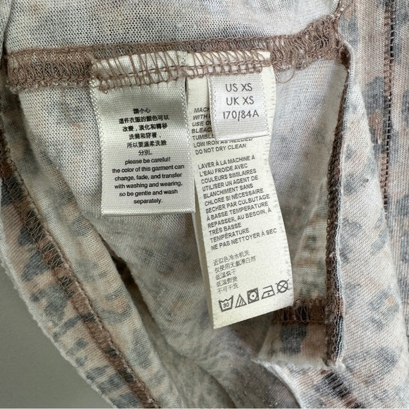 Free People Women's Tops Free People Tourist Tee Animal Print Size XS - Picture 8 of 11